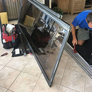 sliding glass door frame repair Glendale